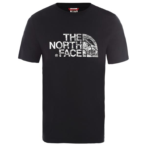 The North Face M S/S Woodcut Dome Tee Siyah Erkek Tshirt