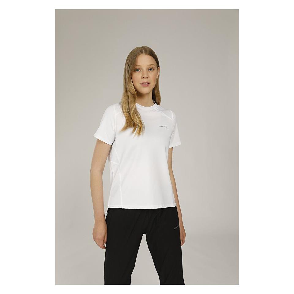 Lumberjack 1M Ct151 Maria Pes T-Shirt Beyaz Kadın Tshirt