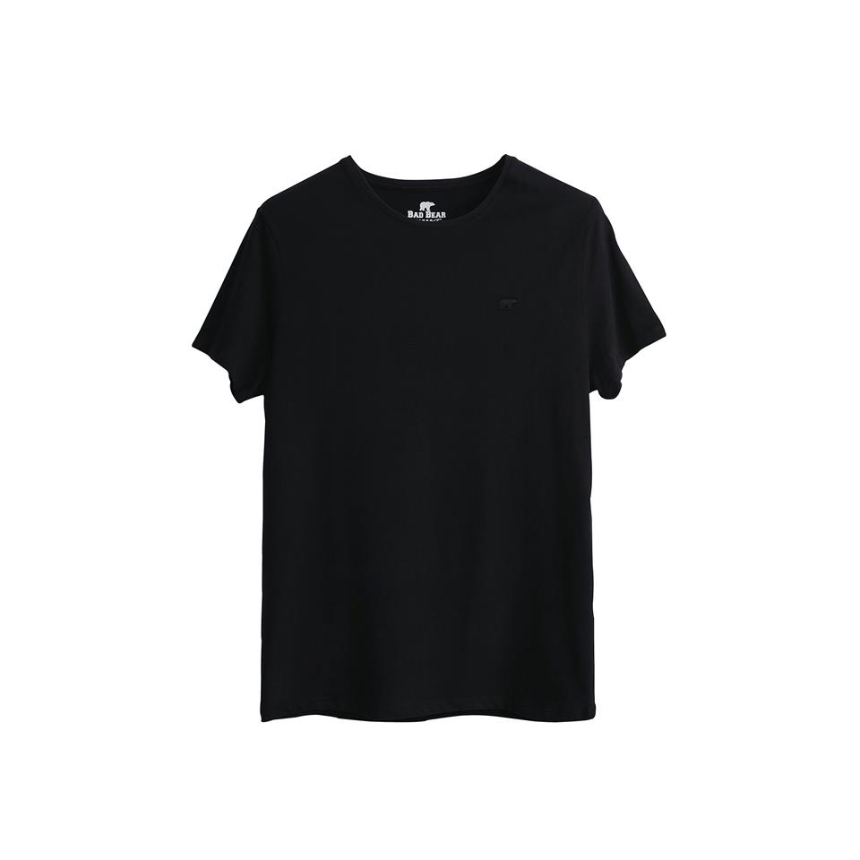 Bad Bear Solid T-Shirt Siyah Erkek Tshirt