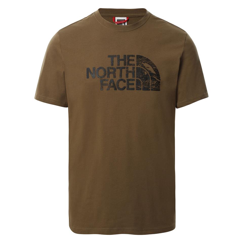The North Face M S/S Woodcut Dome Tee Erkek Tshirt NF00A3G137U1
