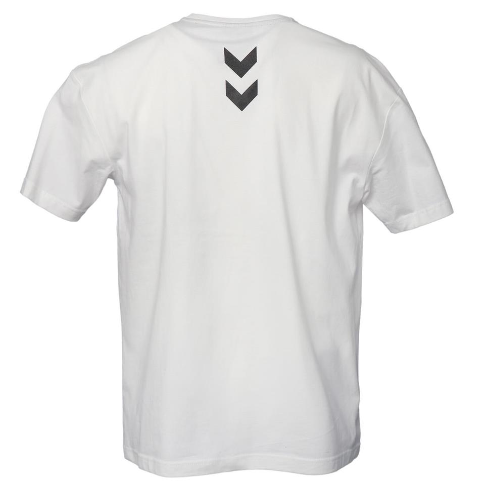 Hummel Erkole Oversize T-Shirt S/S Beyaz Erkek Tshirt - Bisiklet