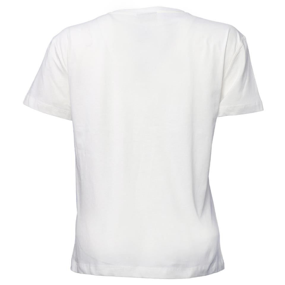 Hummel Tobino T-Shirt S/S Beyaz Kadın Tshirt - Bisiklet