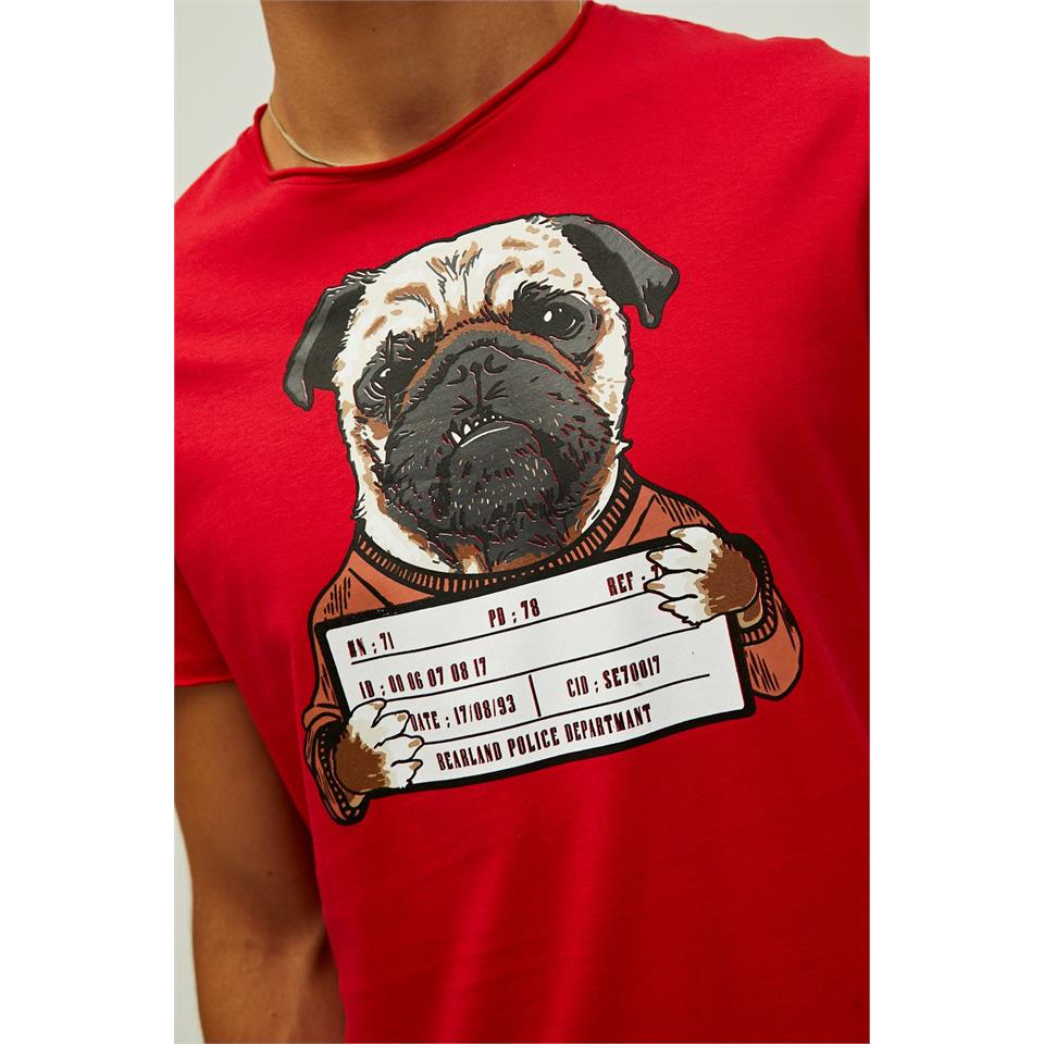 Bad Bear Pug T-Shirt Erkek Tshirt - Bisiklet