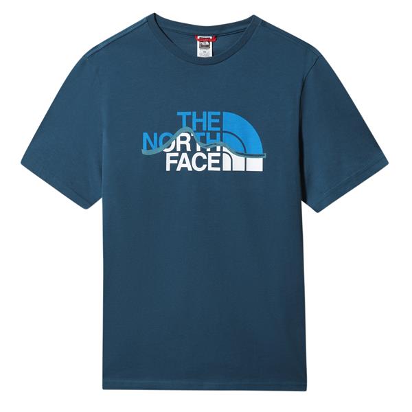 The North Face M S/S Mountain Line Tee - Eu Erkek Tshirt - Bisiklet
